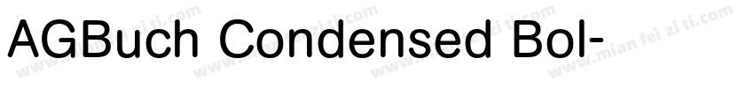 AGBuch Condensed Bol字体转换